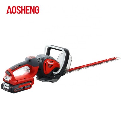 AOSHENG 24-Inch Cordless Hedge Trimmer 40V Max Lithium-ion with Dual-Action Blade, 3000 Cutting Strokes, 2.5AH Battery Included